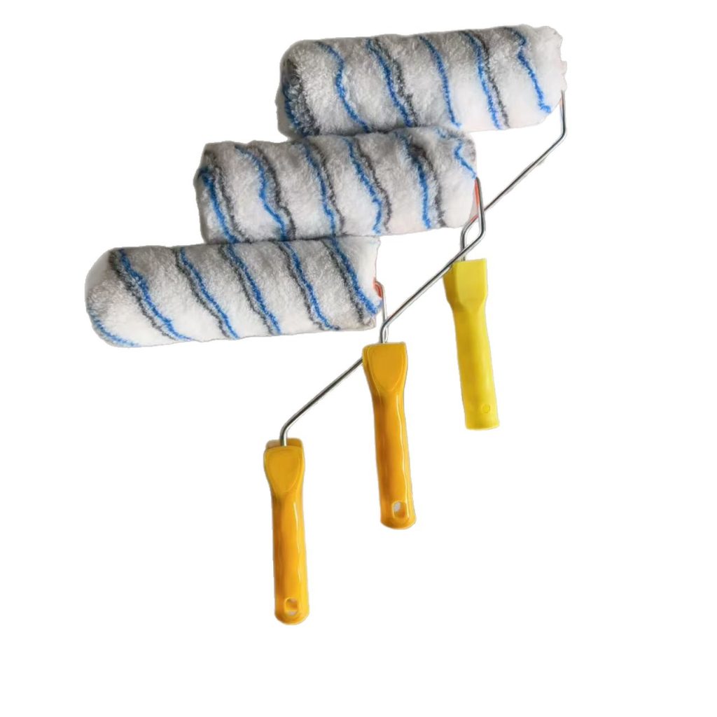 9-inch roller brush, paint brush, microfiber polypropylene fiber, blue-black