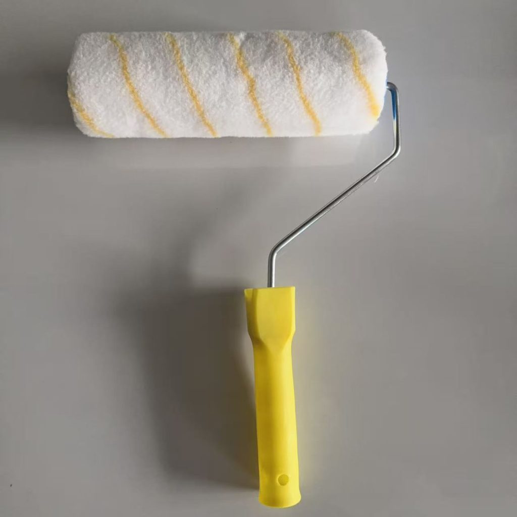 9-inch roller brush, paint brush, no dead angles, single yellow strip