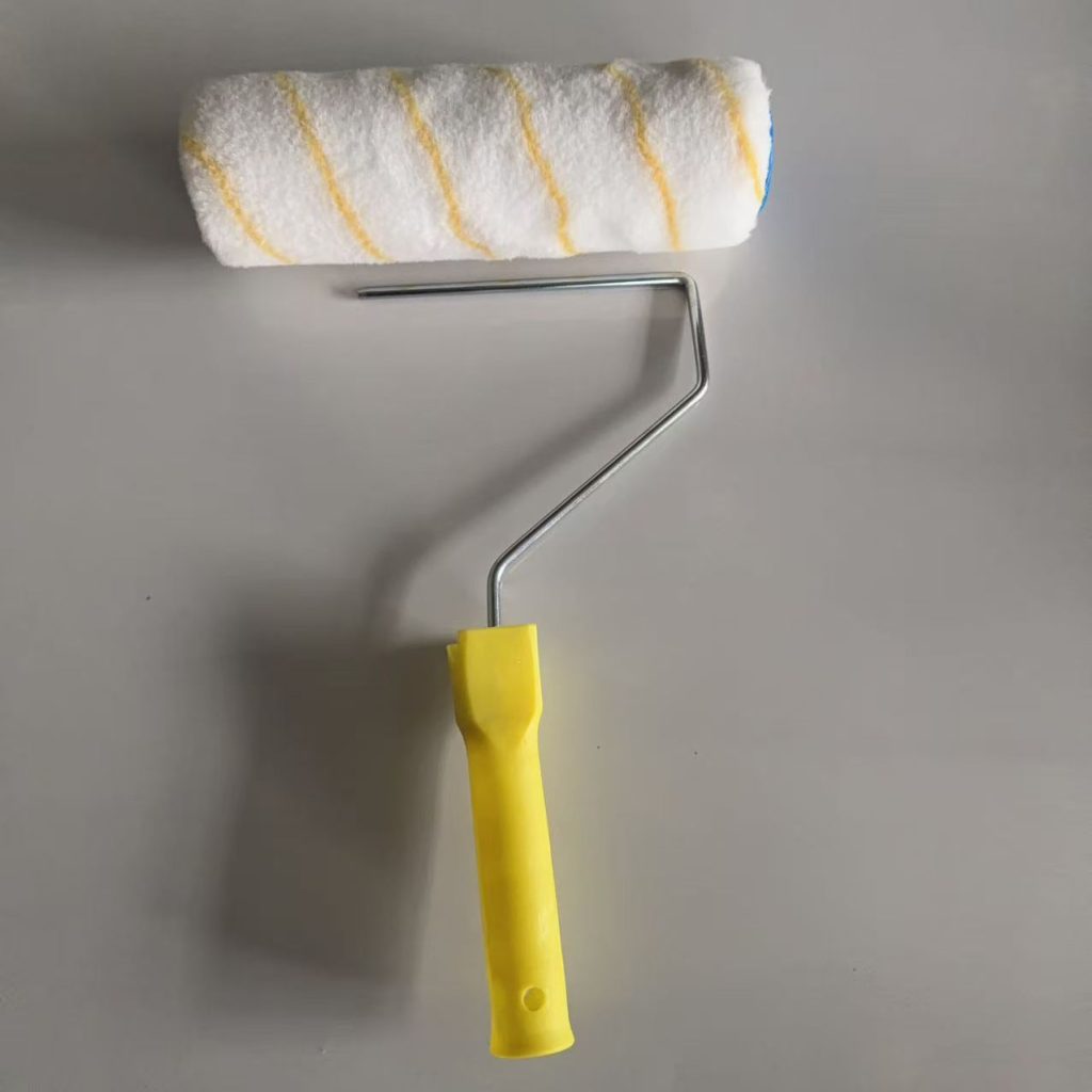 9-inch roller brush, paint brush, no dead angles, single yellow strip